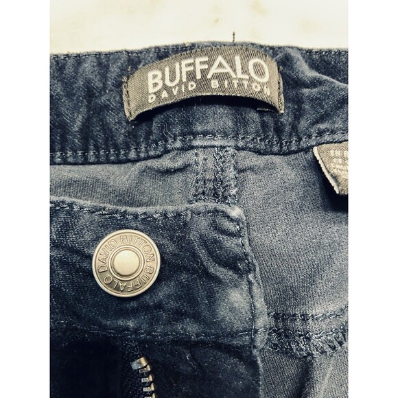 Buffalo David Bitton Womens Corduroy Pants 8/29 Mid-Rise Dark Blue - Picture 2 of 6